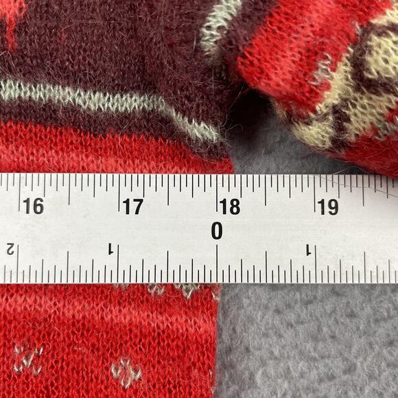 Woolrich Sweater Womens Medium Fair Isle Buffalo Sheep Wool Mohair Blend Pullove - Picture 8 of 9